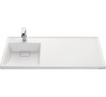 AQUATON 1A72833KLH01L Раковина Лондри 105 белая левая AQUATON 1A72833KLH01L Раковина Лондри 105 белая левая