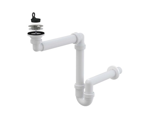 ZRU9307585 Сифон для умывальников пристенный экономящий пространство AlcaPlast