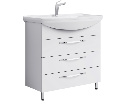 AQWELLA Тумба под умывальник 86,5x48,5 Allegro Прямоугольная цвет белый Agr.01.08/3