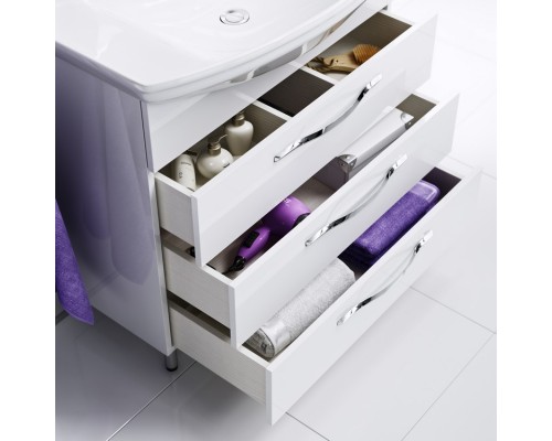 AQWELLA Тумба под умывальник 86,5x48,5 Allegro Прямоугольная цвет белый Agr.01.08/3