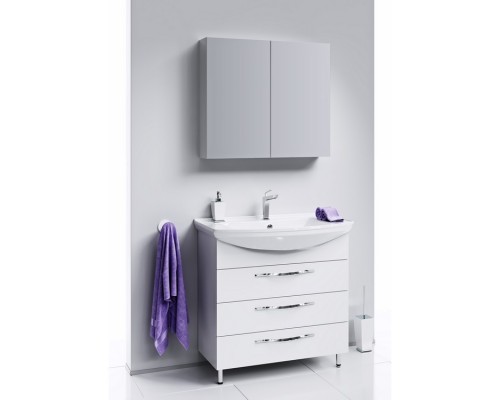 AQWELLA Тумба под умывальник 86,5x48,5 Allegro Прямоугольная цвет белый Agr.01.08/3
