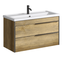 aqwella Тумба под умывальник 101x46 Fargo Прямоугольная цвет дерево тёмное FRG0110DB