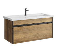 aqwella Тумба под умывальник 101,5x46,5 Urban Прямоугольная цвет дерево темное URB0110DB