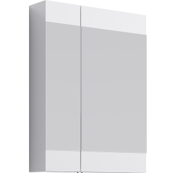 AQWELLA Зеркальный шкаф 60x15,5 Brig Прямоугольная цвет белый Br.04.06/W