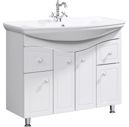 AQWELLA Тумба под умывальник 105,5x49,5 Franchesca Прямоугольная цвет белый FR0110