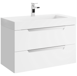 aqwella Тумба под умывальник 90x45 Cube Прямоугольная цвет белый CUB0109W