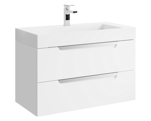 aqwella Тумба под умывальник 90x45 Cube Прямоугольная цвет белый CUB0109W