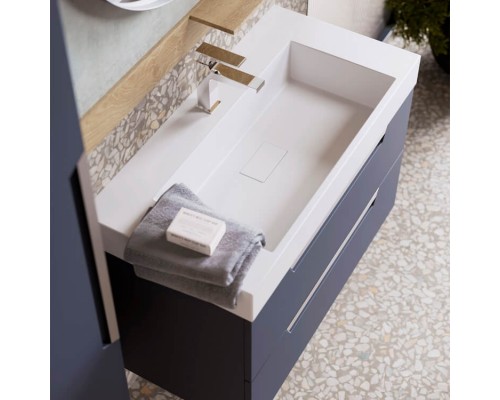 aqwella Тумба под умывальник 90x45 Cube Прямоугольная цвет белый CUB0109W