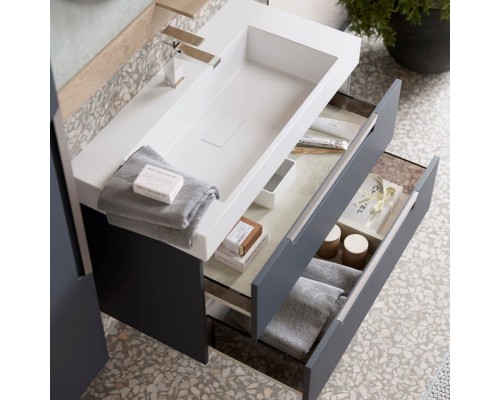 aqwella Тумба под умывальник 90x45 Cube Прямоугольная цвет белый CUB0109W