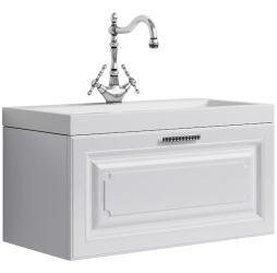 aqwella Тумба под умывальник 80x40 Empire Прямоугольная цвет белый Emp.01.08/W