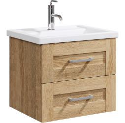 AQWELLA Тумба под умывальник 61x41 Foster Прямоугольная цвет дерево светлое FOS01062DS