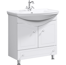 AQWELLA Тумба под умывальник 86,5x48,5 Franchesca Прямоугольная цвет белый FR0108