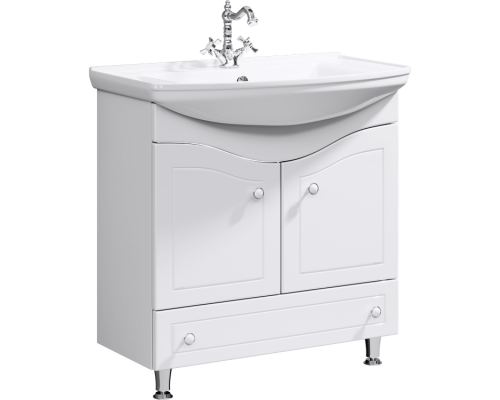 AQWELLA Тумба под умывальник 86,5x48,5 Franchesca Прямоугольная цвет белый FR0108