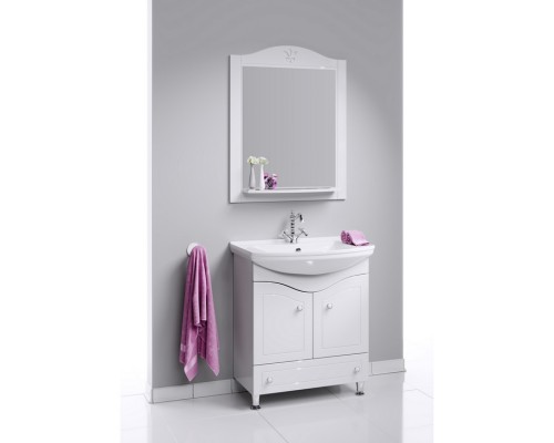 AQWELLA Тумба под умывальник 86,5x48,5 Franchesca Прямоугольная цвет белый FR0108