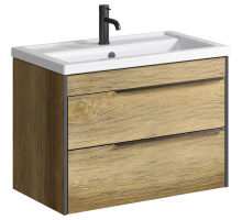 aqwella Тумба под умывальник 81x46 Fargo Прямоугольная цвет дерево тёмное FRG0108DB