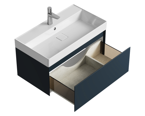 aqwella Тумба под умывальник 81x48 Geometria Прямоугольная цвет серый GE01081GRM