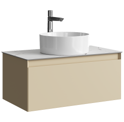 aqwella Тумба под умывальник 81,5x48 Geometria Прямоугольная цвет бежевый GE01081MD+STG814X476MW
