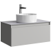 aqwella Тумба под умывальник 81,5x49 Geometria Прямоугольная цвет светло-серый GE01081ST+STG814X476GS