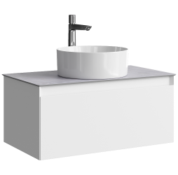 aqwella Тумба под умывальник 81,5x49 Geometria Прямоугольная цвет белый GE01081WM+STG814X476GS