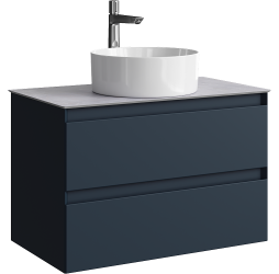 aqwella Тумба под умывальник 81,5x49 Geometria Прямоугольная цвет серый GE01082GRM+STG814X476GS