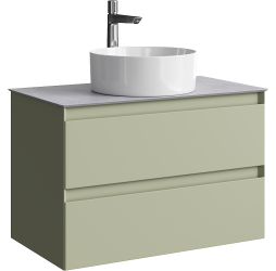 aqwella Тумба под умывальник 81,5x49 Geometria Прямоугольная цвет зелёный GE01082SH+STG814X476GS