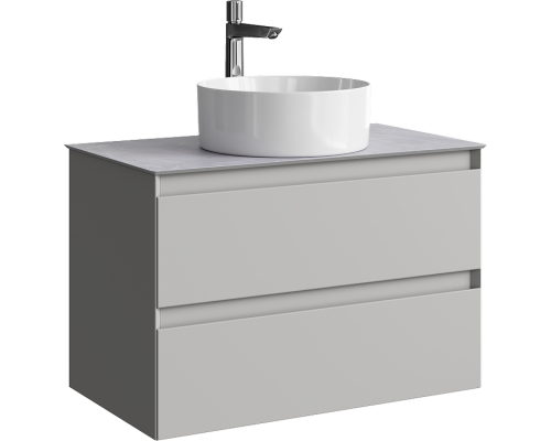 aqwella Тумба под умывальник 81,5x49 Geometria Прямоугольная цвет светло-серый GE01082ST+STG814X476GS