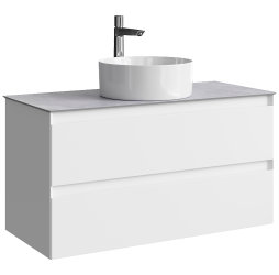 aqwella Тумба под умывальник 102x46 Geometria Прямоугольная цвет белый GE01102WM+STG1014X456GS