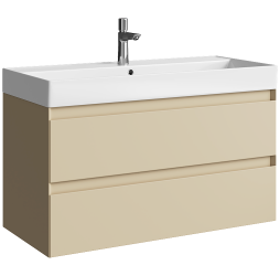 aqwella Тумба под умывальник 100x45 Geometria Прямоугольная цвет бежевый GE01102MD