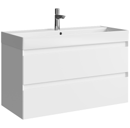 aqwella Тумба под умывальник 100x45 Geometria Прямоугольная цвет белый GE01102WM