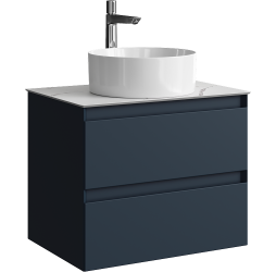 aqwella Тумба под умывальник 66,2x48 Geometria Прямоугольная цвет серый GE01652GRM+STG662X476MW