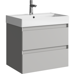 aqwella Тумба под умывальник 65,5x47 Geometria Прямоугольная цвет светло-серый GE01652ST