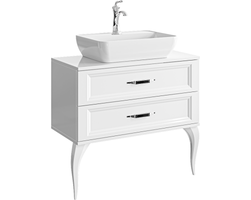 AQWELLA Тумба под умывальник 85x46 LaDonna Прямоугольная цвет белый LAD0108W