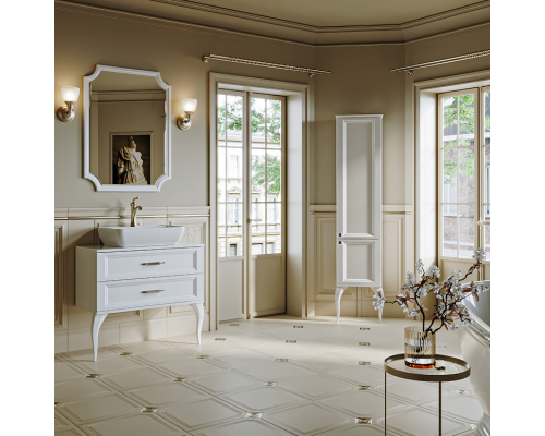 AQWELLA Тумба под умывальник 85x46 LaDonna Прямоугольная цвет белый LAD0108W