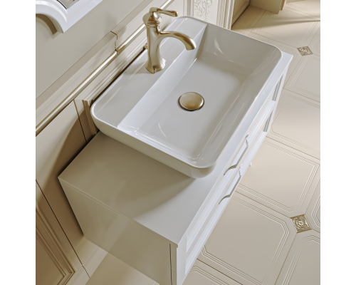 AQWELLA Тумба под умывальник 85x46 LaDonna Прямоугольная цвет белый LAD0108W