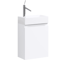 AQWELLA Тумба под умывальник 40x22 Leon-MP Прямоугольная цвет белый Ln-MP.01.04/W