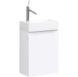 AQWELLA Тумба под умывальник 40x22 Leon-MP Прямоугольная цвет белый Ln-MP.01.04/W