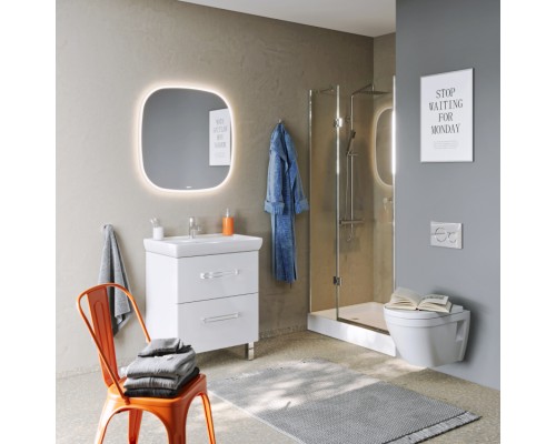 Зеркало Aqwella Aura 80 см AUR0208AH с подсветкой