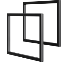 aqwella  1,8x38,2 Fargo Прямоугольная цвет черный FRGN380