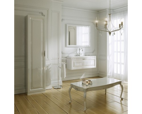 Зеркало Aqwella 100x2,5 Empire Прямоугольное цвет белый Emp.02.10/W