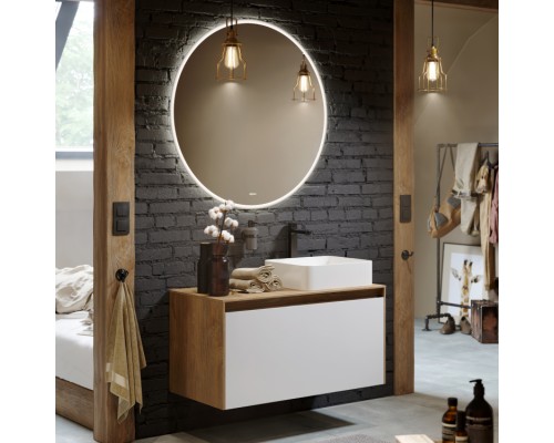 Зеркало Aqwella Moon 100 см MOON0210AH с подсветкой