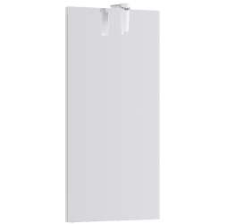 Зеркало AQWELLA 40x2 Leon-MP Прямоугольная цвет белый Ln-MP.02.04/W