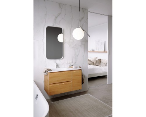 Зеркало Aqwella 50x4 RM Прямоугольное цвет белый RM0205W