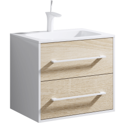 aqwella Тумба под умывальник 62x45 Miami Прямоугольная цвет дерево светлое Mai.01.06