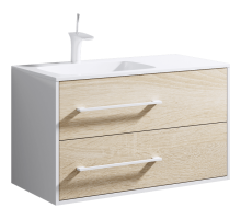aqwella Тумба под умывальник 92x45 Miami Прямоугольная цвет дерево светлое Mai.01.09/L