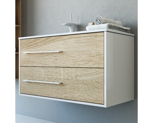aqwella Тумба под умывальник 92x45 Miami Прямоугольная цвет дерево светлое Mai.01.09/L