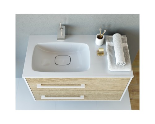 aqwella Тумба под умывальник 92x45 Miami Прямоугольная цвет дерево светлое Mai.01.09/L