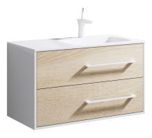 aqwella Тумба под умывальник 92x45 Miami Прямоугольная цвет дерево светлое Mai.01.09/R