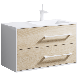 aqwella Тумба под умывальник 92x45 Miami Прямоугольная цвет дерево светлое Mai.01.09/R