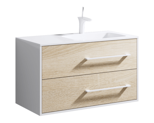 aqwella Тумба под умывальник 92x45 Miami Прямоугольная цвет дерево светлое Mai.01.09/R