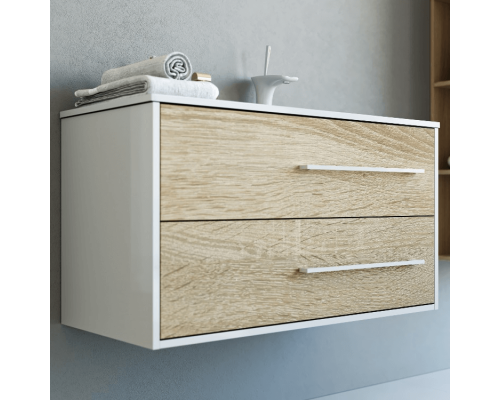 aqwella Тумба под умывальник 92x45 Miami Прямоугольная цвет дерево светлое Mai.01.09/R